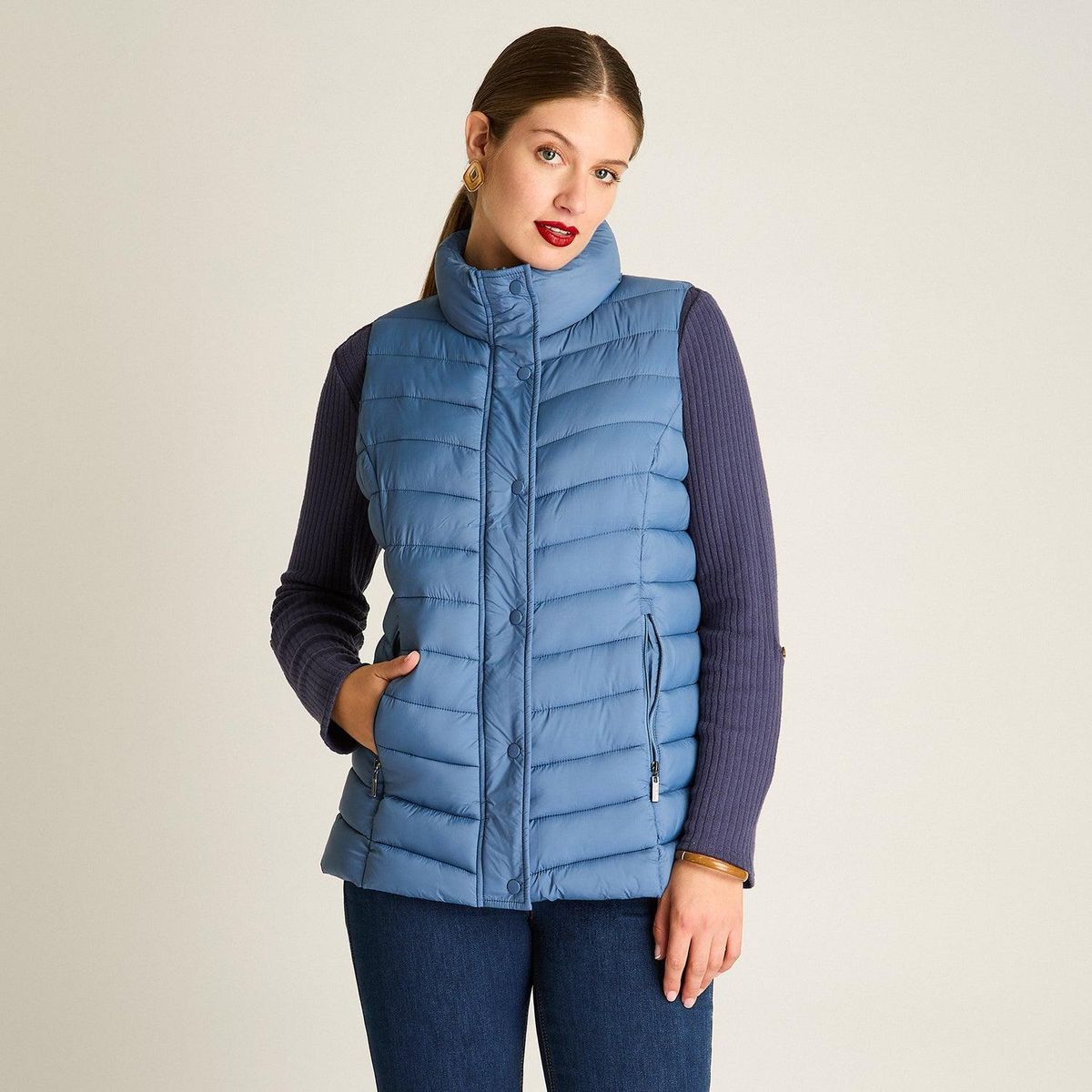 LORENZO DI PONTTI - Parka Sin Mangas Diseño Quilted