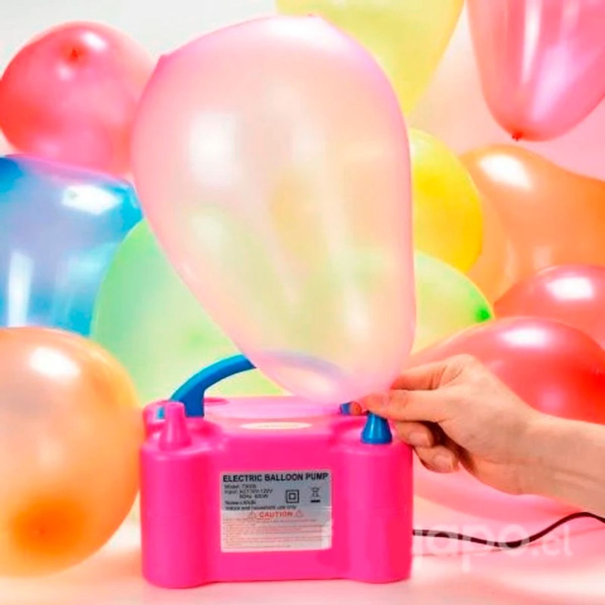GENERICO - Inflador de Globos Eléctrico Portátil Doble Boquilla