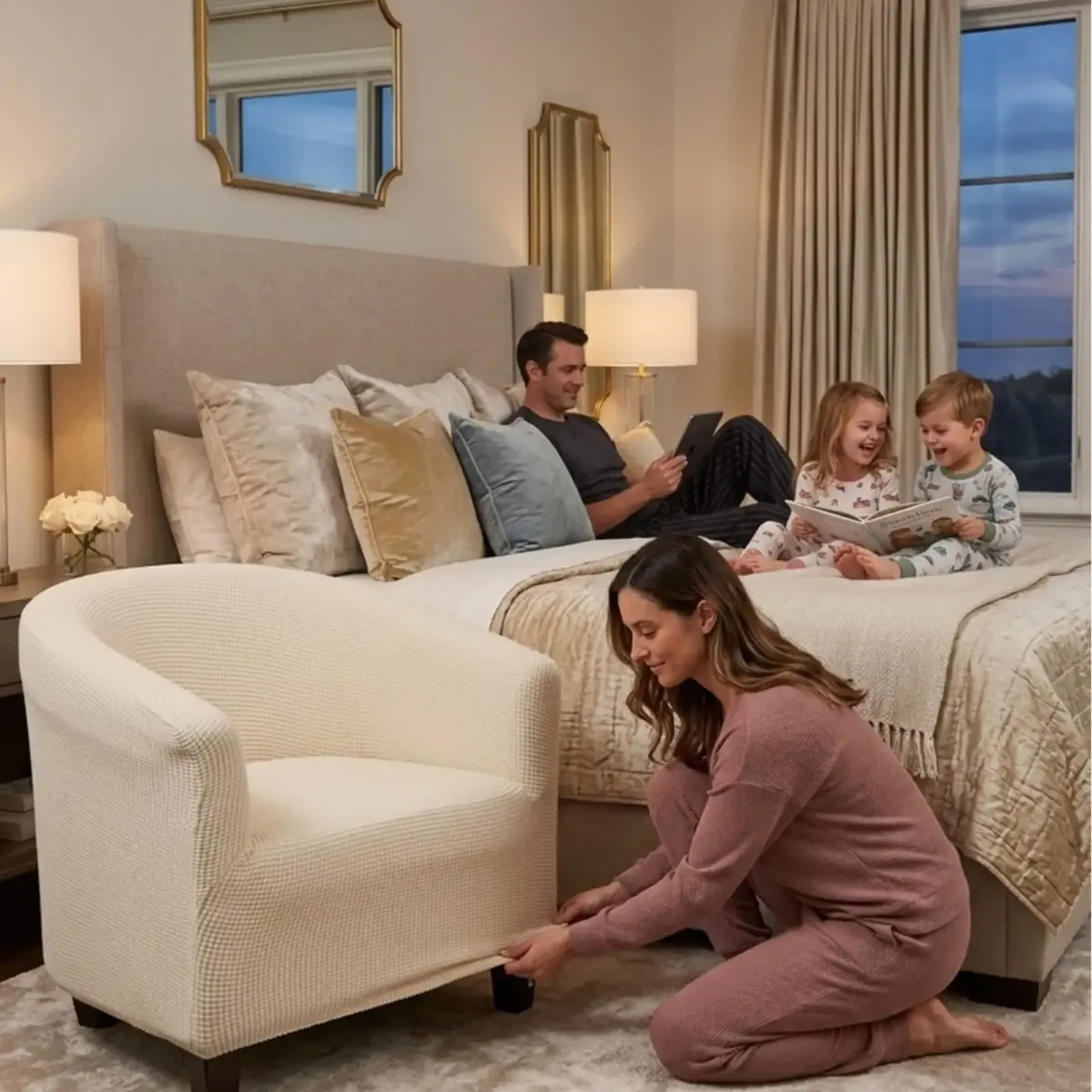 GENERICO - Funda para Poltrona Elástica y Ajustable Protector de Sillón Premium