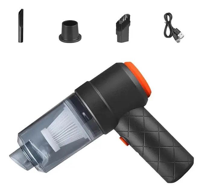 GENERICO Mini Aspiradora para Automóvil Inalámbrica Recargable USB