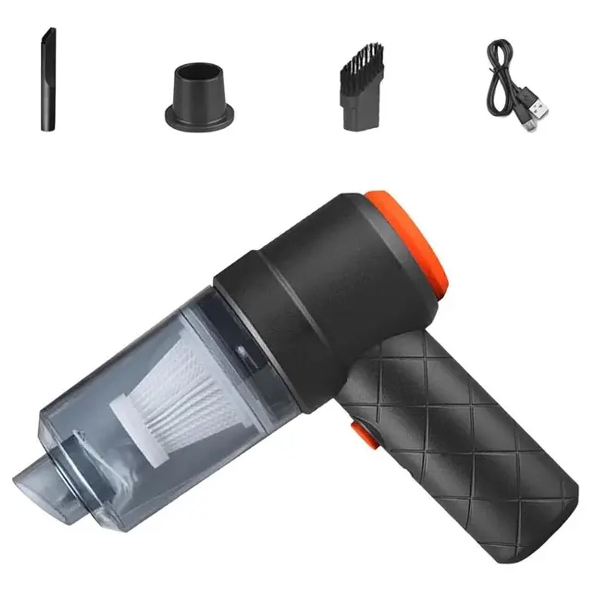 GENERICO - Mini  Aspiradora para Automóvil Inalámbrica Recargable USB