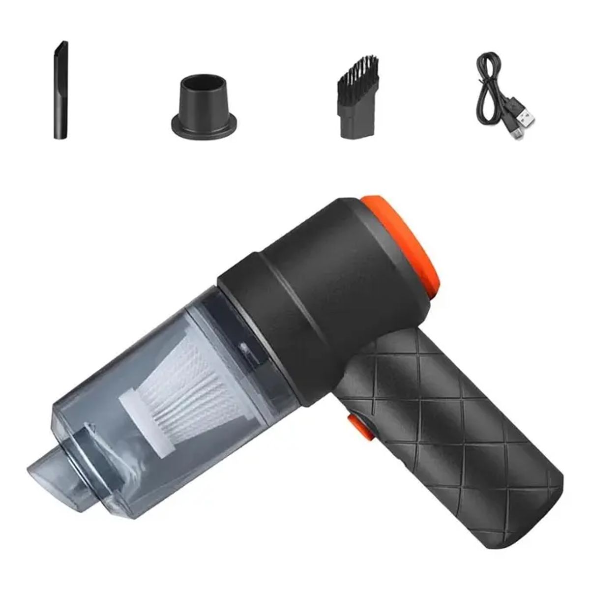 GENERICO - Mini  Aspiradora para Automóvil Inalámbrica Recargable USB