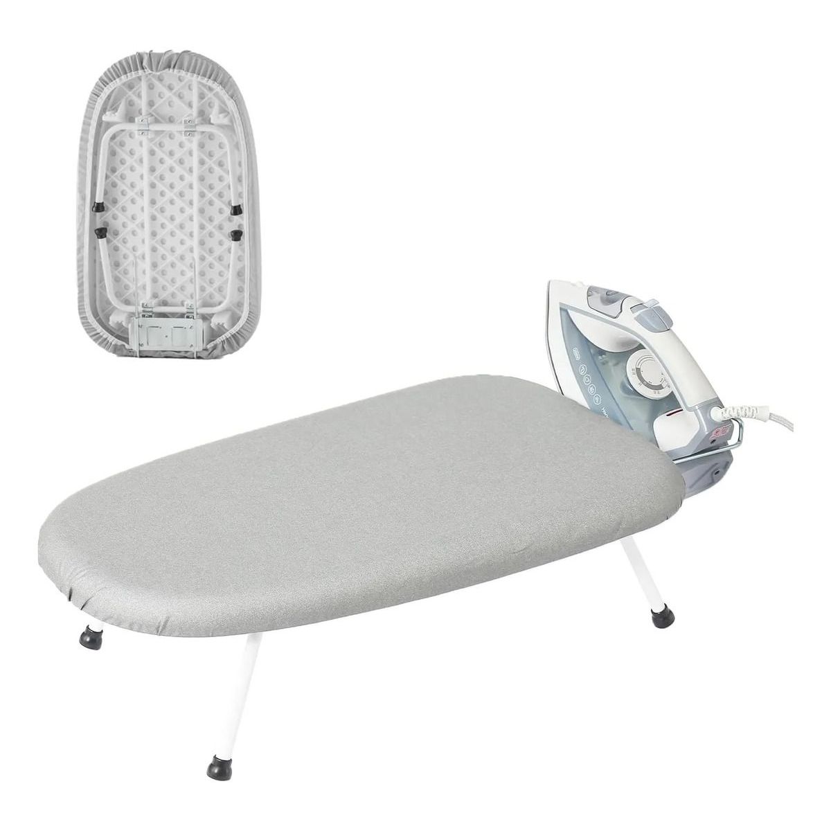 EVERSO - Tabla De Planchar De Mesa Plegable Compacta Y Portátil