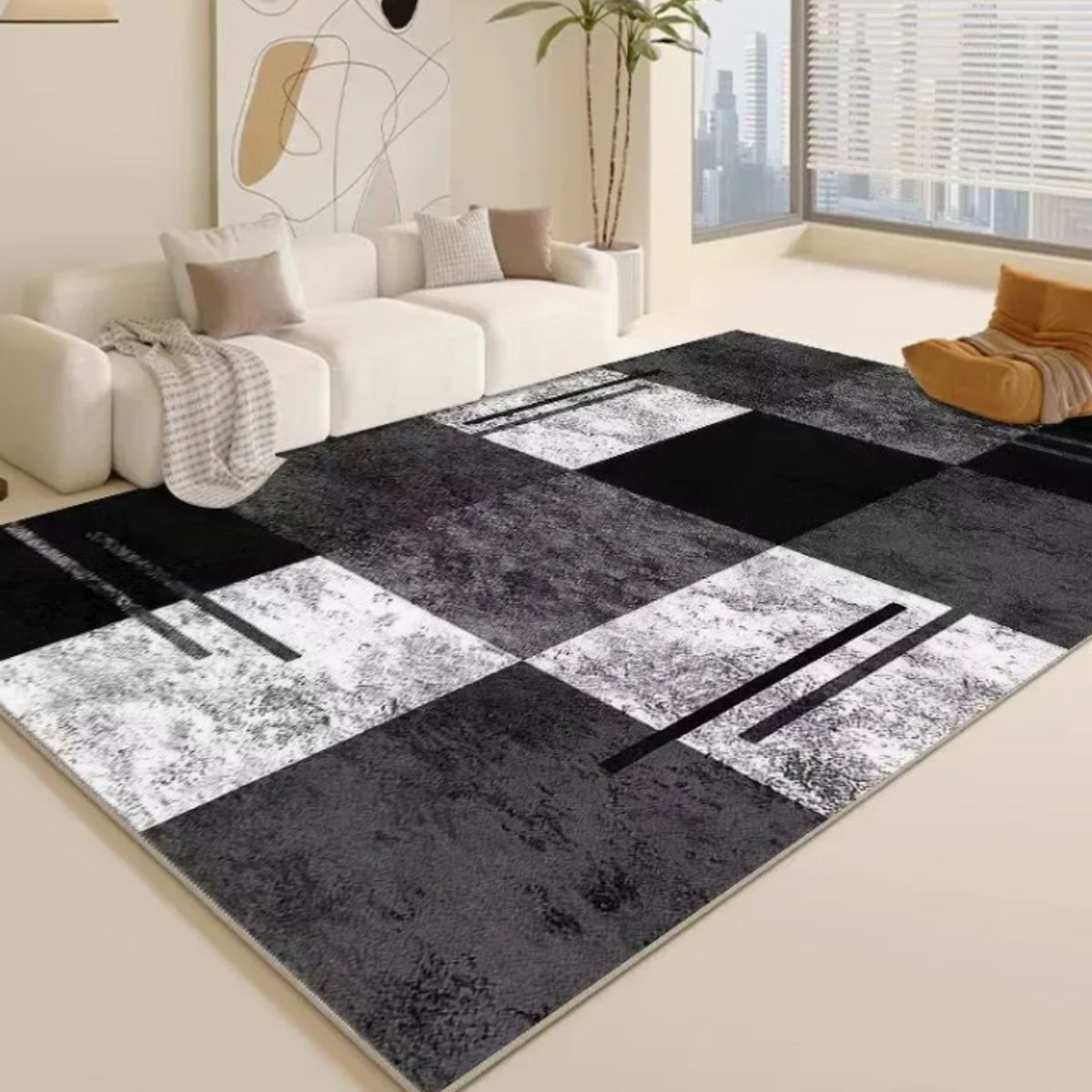 GENERICO - Alfombra Suave Y Antideslizante De Living 120x180