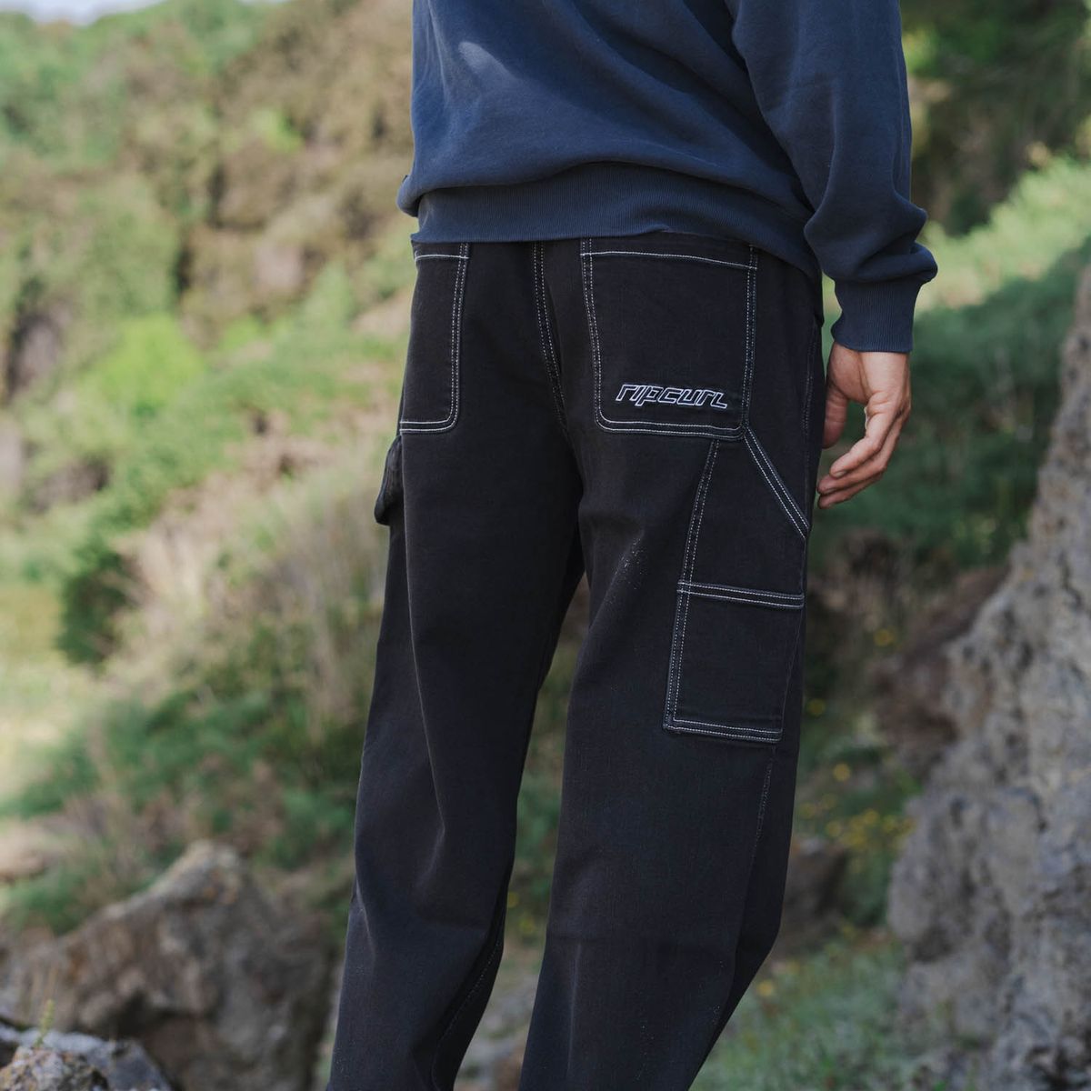 RIP CURL - Pantalon Ripwave Negro Hombre Rip Curl