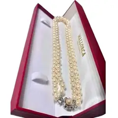 MALLORCA - COLLAR DOBLE CHOKER CORTO 40CMS. PERLAS DE