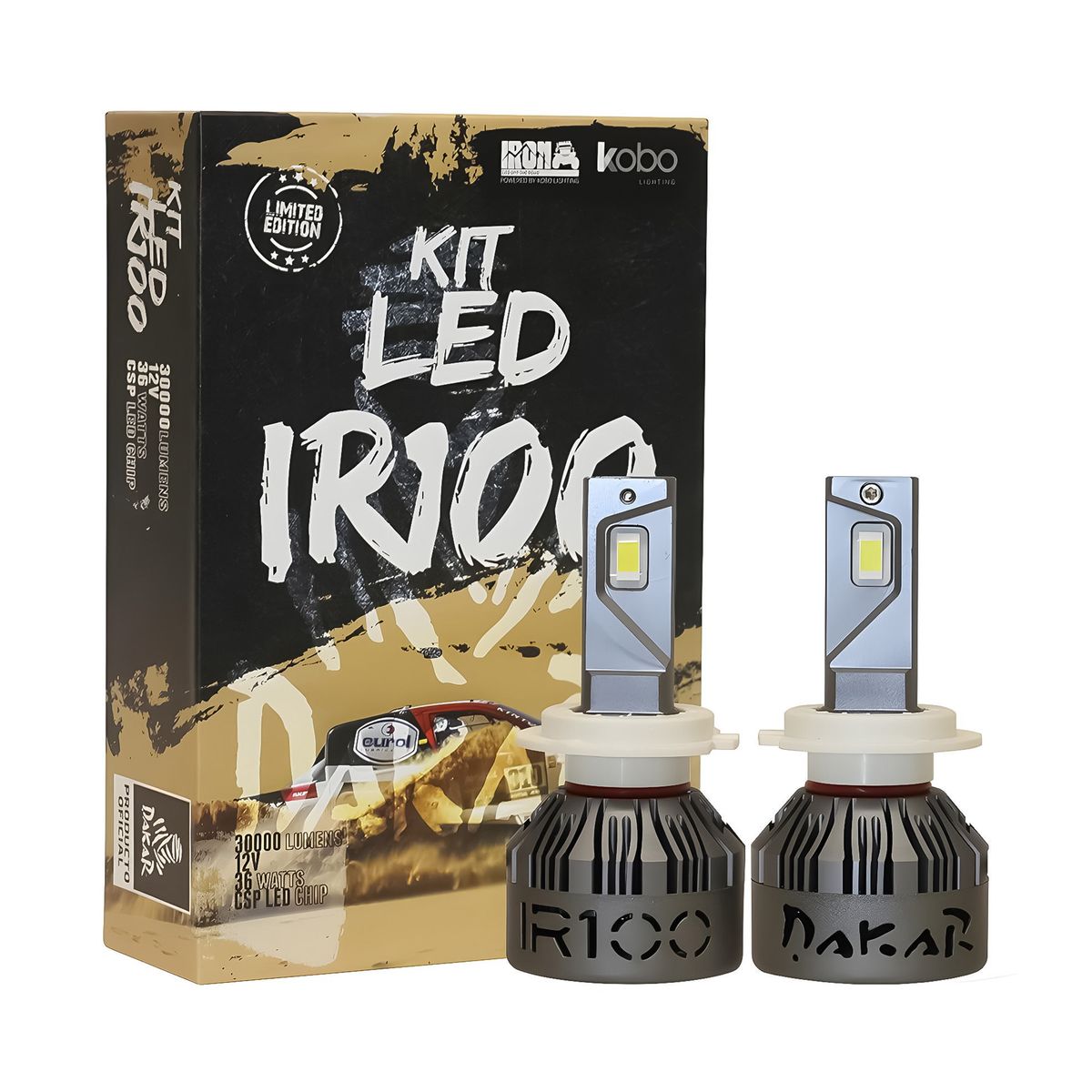 KOBO - Kit Turbo Led IR100 Dakar Conector H7 45000lm 55w