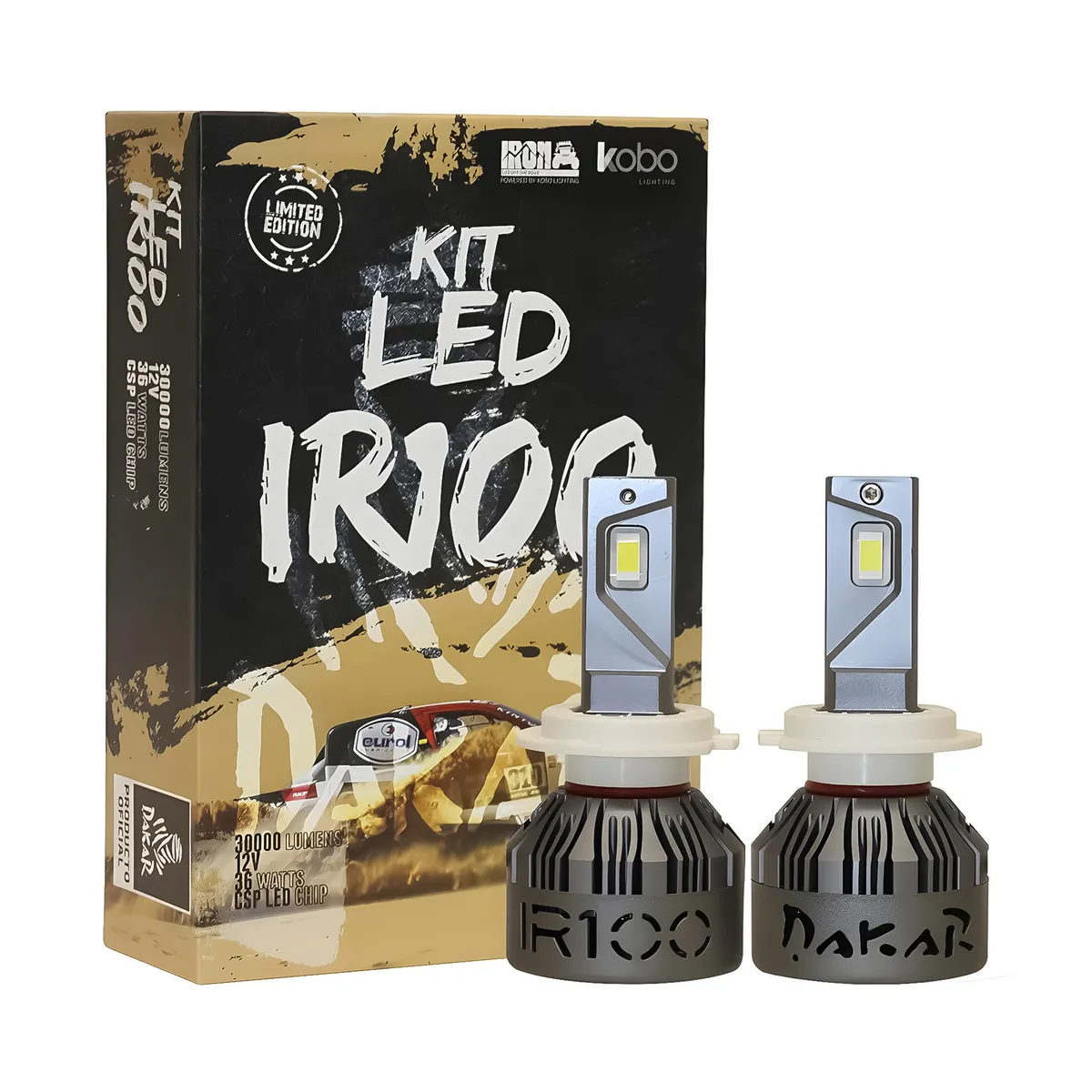KOBO - Kit Turbo Led IR100 Dakar Conector H7 45000lm 55w
