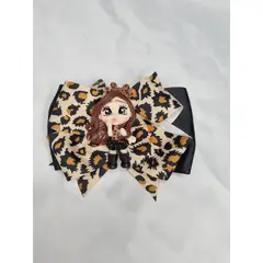 EL ESPACIO DE TOMMY - Lazo para niñas muñeca de porcelana animal print