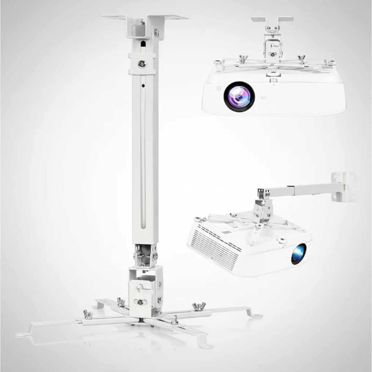 GENERICO - Soporte Con Brazo Techo Pared Para Proyector Data Firme