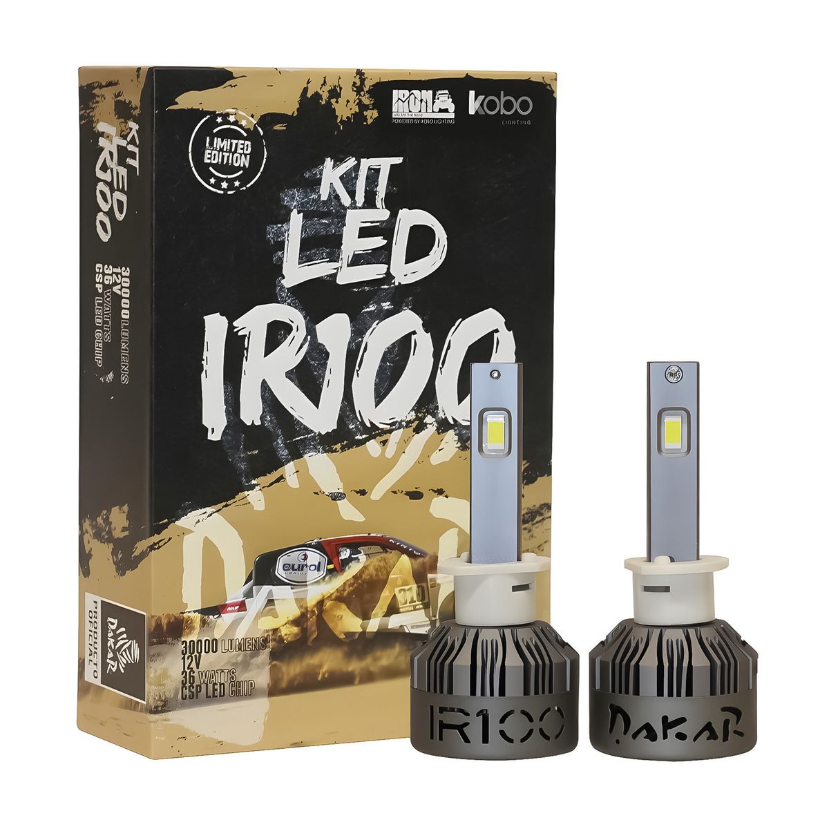 KOBO - Kit Turbo Led IR100 Dakar Conector H1 45000lm 55w