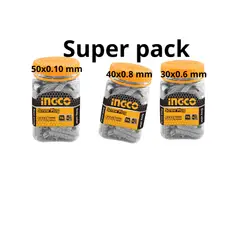 INGCO - Pack de tarugos 30mm, 40 mm, 50 mm