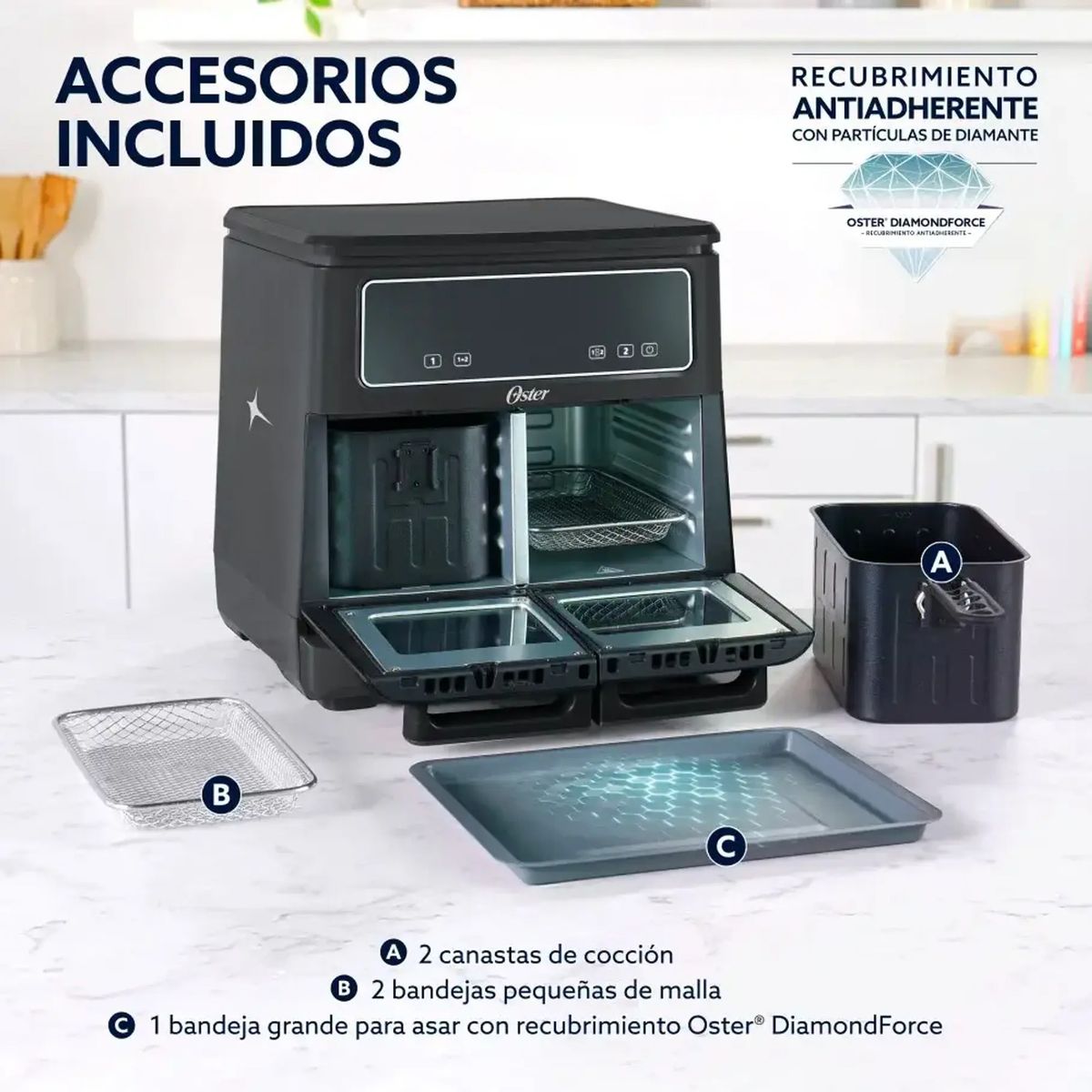 OSTER - Oster Freidora De Aire Flex 11L