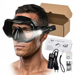 AQUASPORT - Kit Máscara De Buceo + Linterna Saekodive 100m
