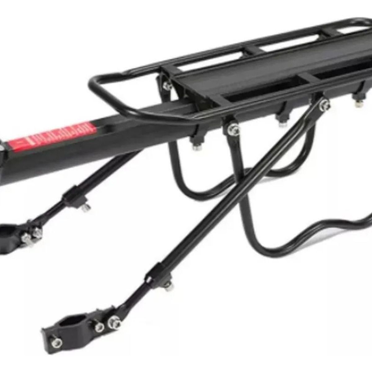 EVERSO - Parrilla Bicicleta Con O Sin Freno De Disco Porta Alforjas Negro