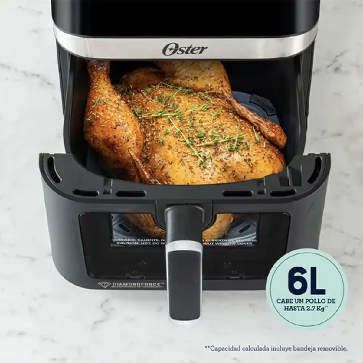 OSTER - Oster® Freidora de Aire Digital, Recubrimiento Oster® DiamondForce
