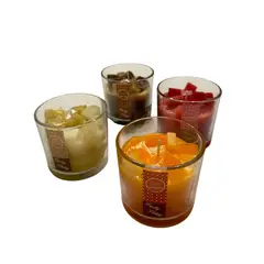 KIVARA - Vela Aromatica Decorativa De Lujo Diseño Fruta Pack 4 Unid