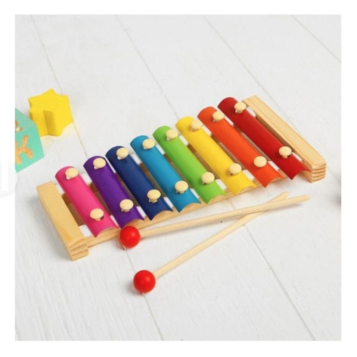 GENERICO - Juguetes Musicales Madera Para Niños Pack 4 Instrumentos (2)