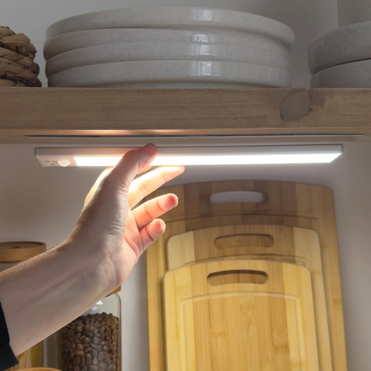 GENERICO - Barra de Luz LED Recargable de 30 cm Sensor de Movimiento