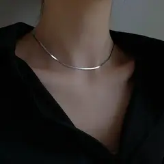 GENERICO - Collar Gargantilla Luz Líquida De Plata