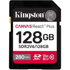 KINGSTON - Memoria Sd Canvas React Plus V60 128gb