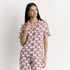 LOUNGE - Pijama Camisero Flores