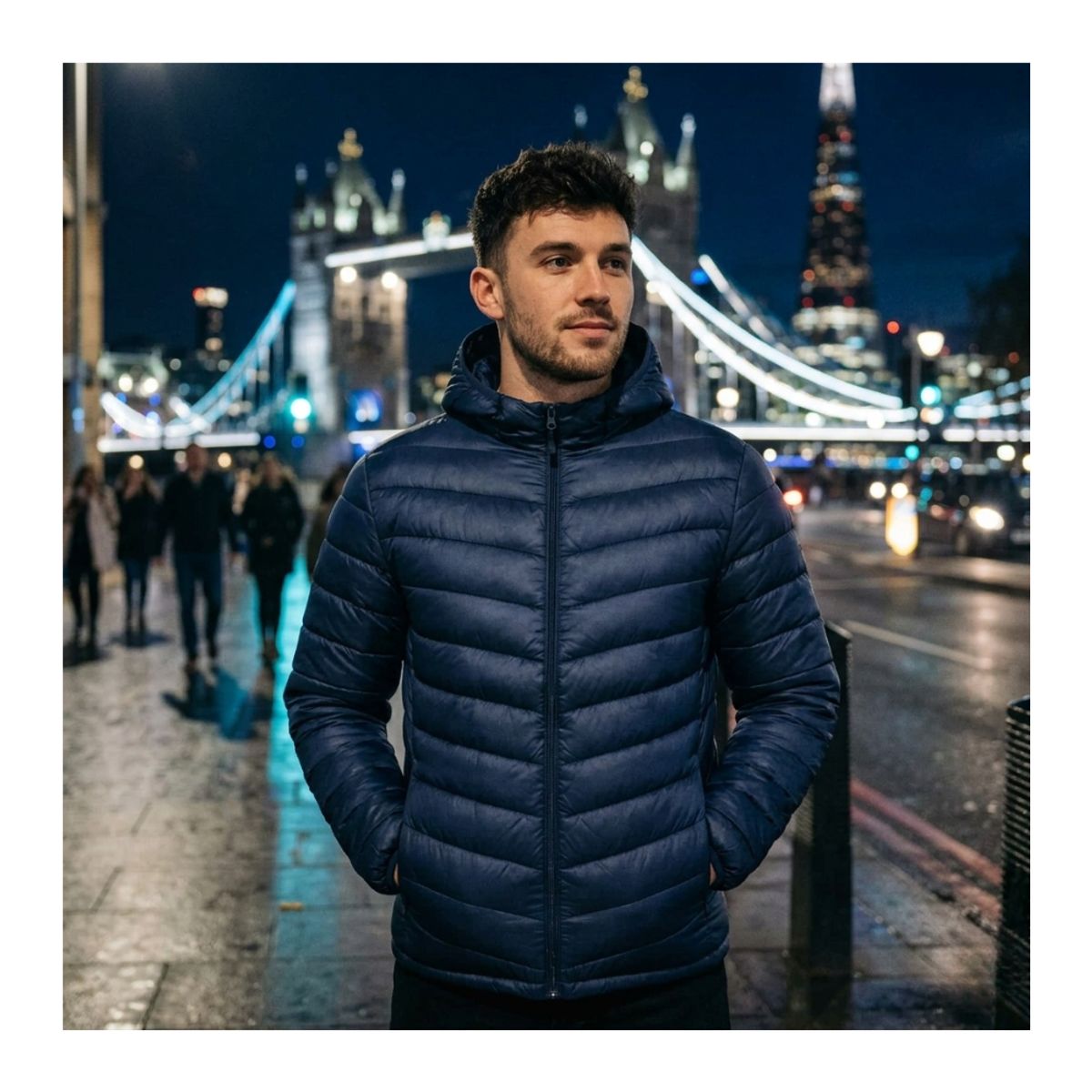EKOL TACTICA MILITAR - Chaqueta Parka Térmica Azul Comodidad y Calce Perfecto