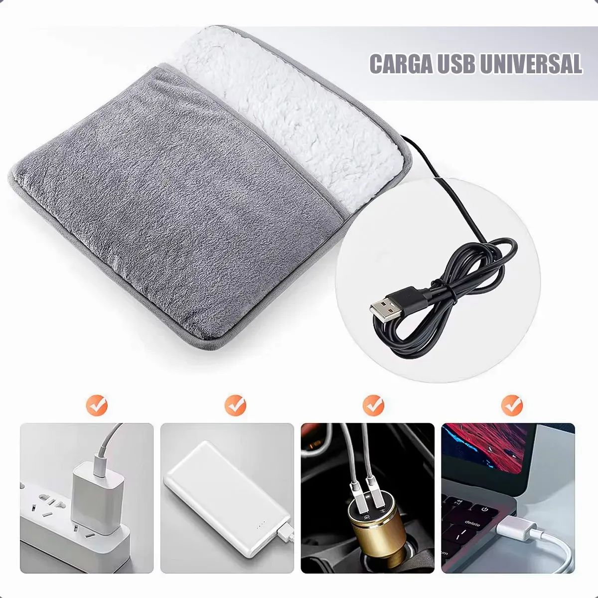 MOVI - CALIENTA PIES USB MULTIUSO PARA PIES ESPALDA PIERNAS
