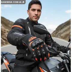 GENERICO - Guantes Ktm Moto Motocross Enduro Bici Con Protector XL