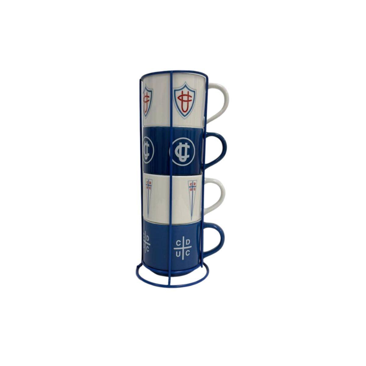 PONTIFICIA UNIVERSIDAD CATOLICA DE CHILE - SET 4 TAZONES DE CERAMICA COLECCION UNIVERSIDAD CATOLICA 400 ML