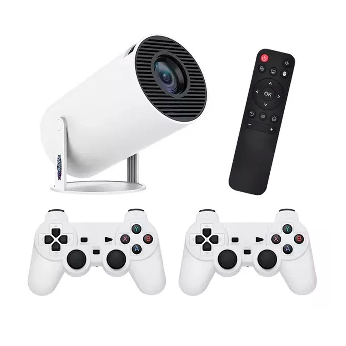 GENERICO - Proyector Para Video Juegos + 2 Controles 4k Hd Retro