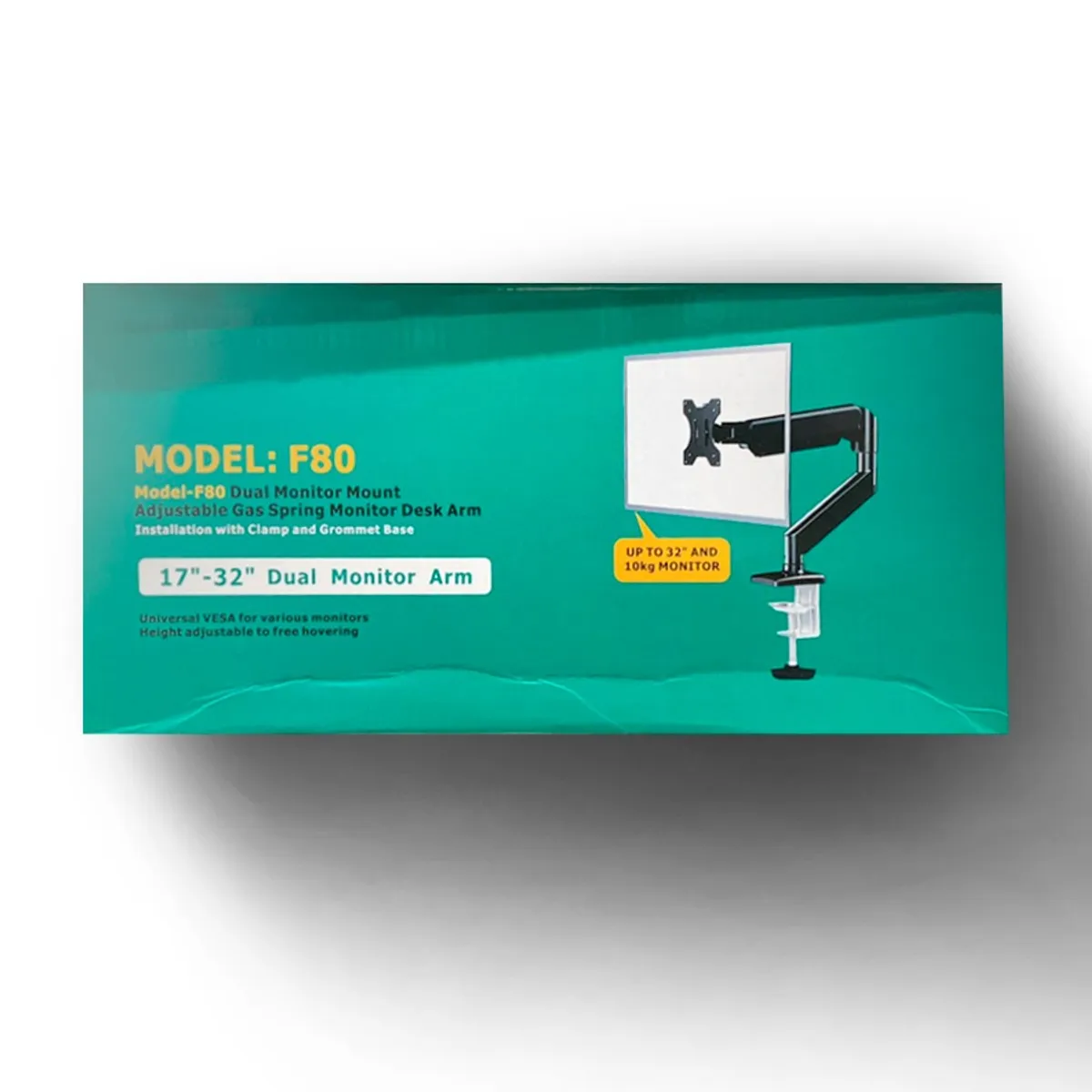 GENERICO - Soporte Dual Ajustable F80 Para Monitor 17 A 32 Pulgadas