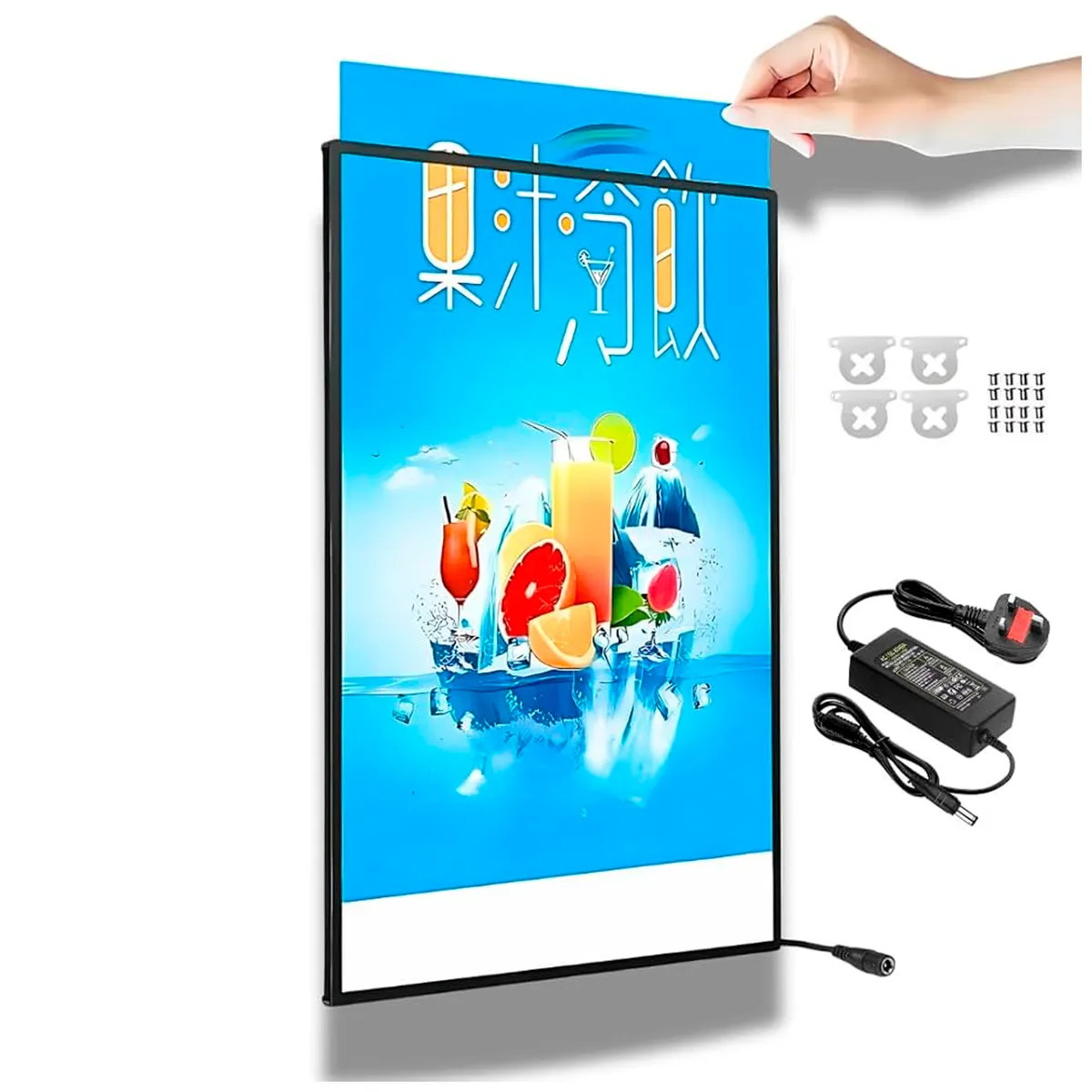 CREA PRINT - Caja De Luz Led Panel Publicitario 60x90cm Con Regulador