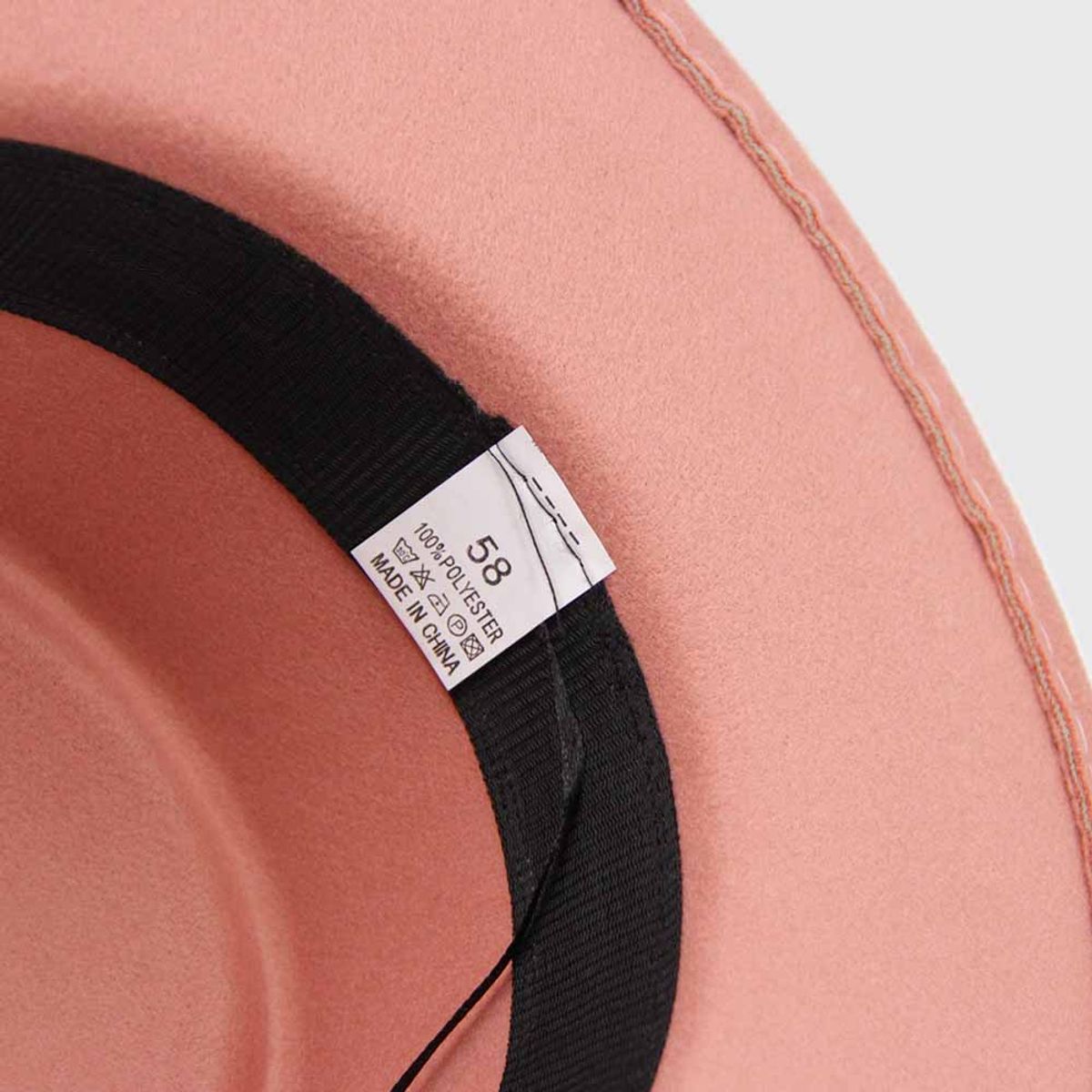 GENERICO - Sombrero español circular fieltro rosa 0020RS