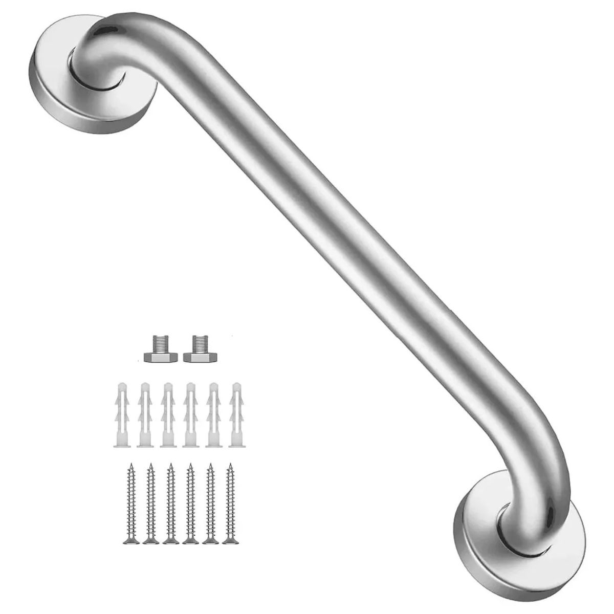 GENERICO - Barra de seguridad para baño 40 cm cromado