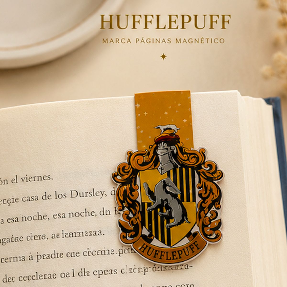 GENERICO - Marca Páginas Magneticos - Harry Potter Hufflepuff