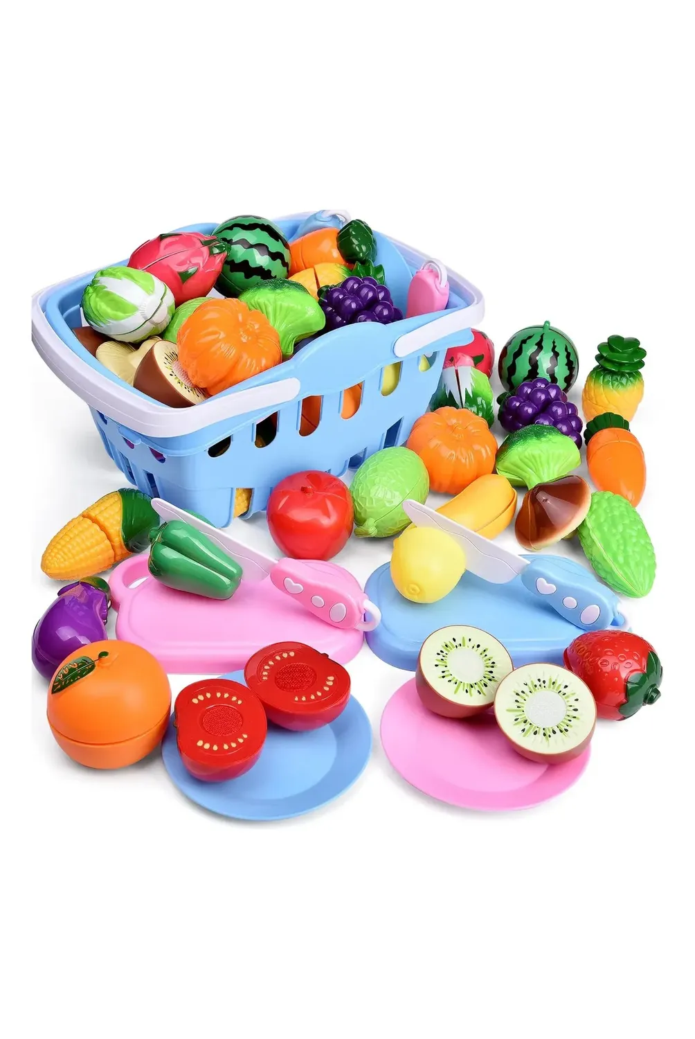 Juego De Té De Madera De 17 Piezas Para Niñas - Incluye Pasteles Y Accesorios De Cocina
