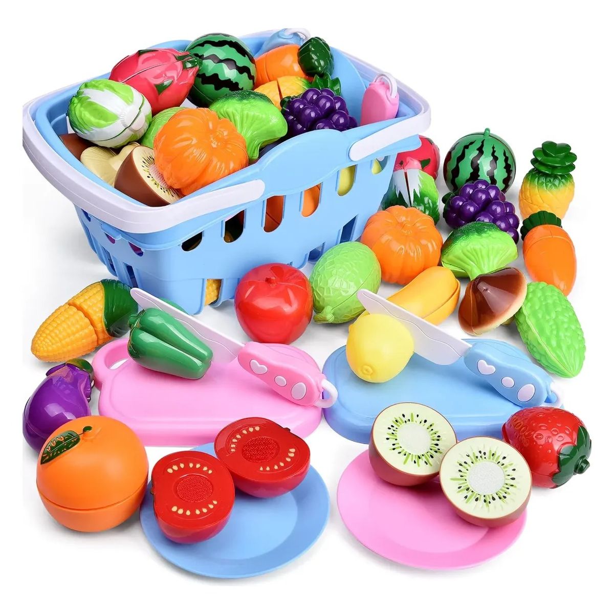 GENERICO - Juguete De Corte De Cocina De Frutas Y Verduras 23 Piezas