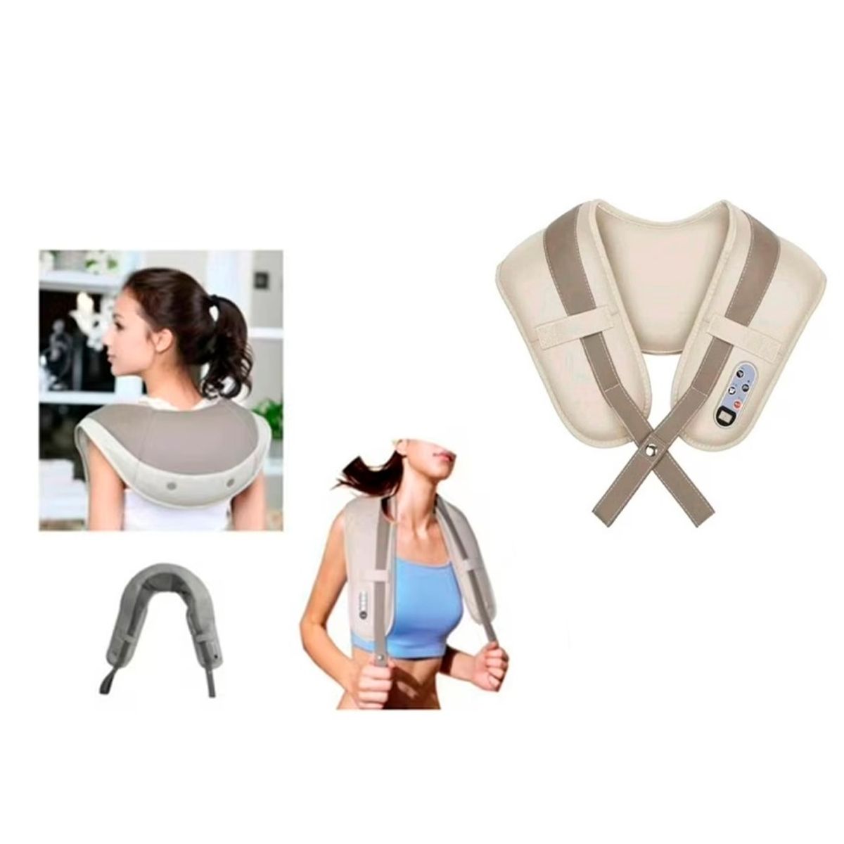 GENERICO - Chaleco Masajeador Eléctrico Para Hombros Y Cervical