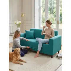 GENERICO - Funda Cuadrillé para Sofá Renueva Tu Living 3 Cuerpo