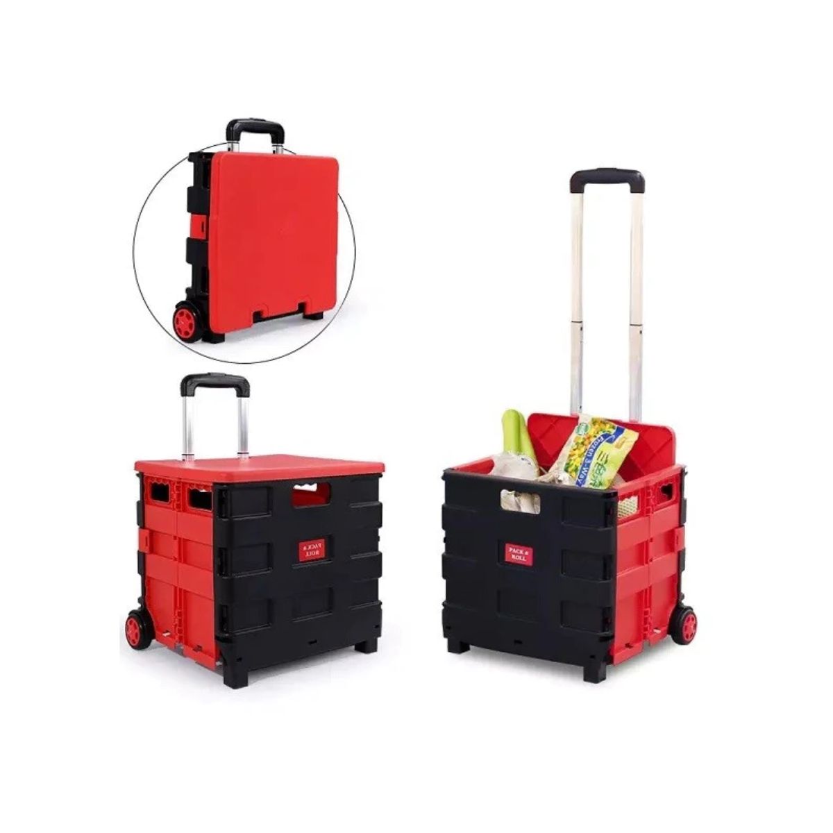 GENERICO - Carrito De Compras Plegable Portatil