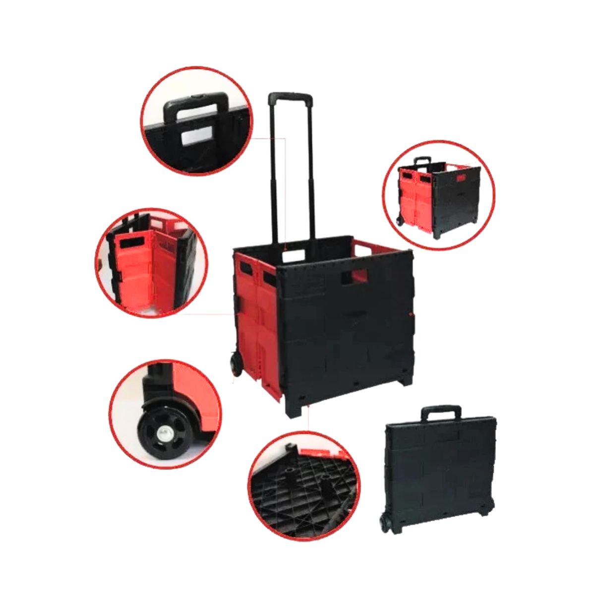 GENERICO - Carrito De Compras Plegable Portatil