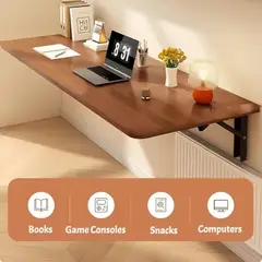 VIDA BUENAS - Estante Mesa Escritorio Plegable De Pared En Madera