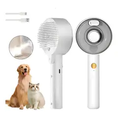 KUANGYE - Cepillo De Vapor Autolimpiante 4 En 1 Para Perros Y Gato
