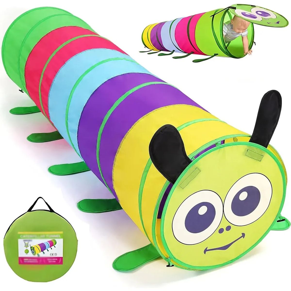 GENERICO - Tunel Plegable Para Bebé Juguete 180cm