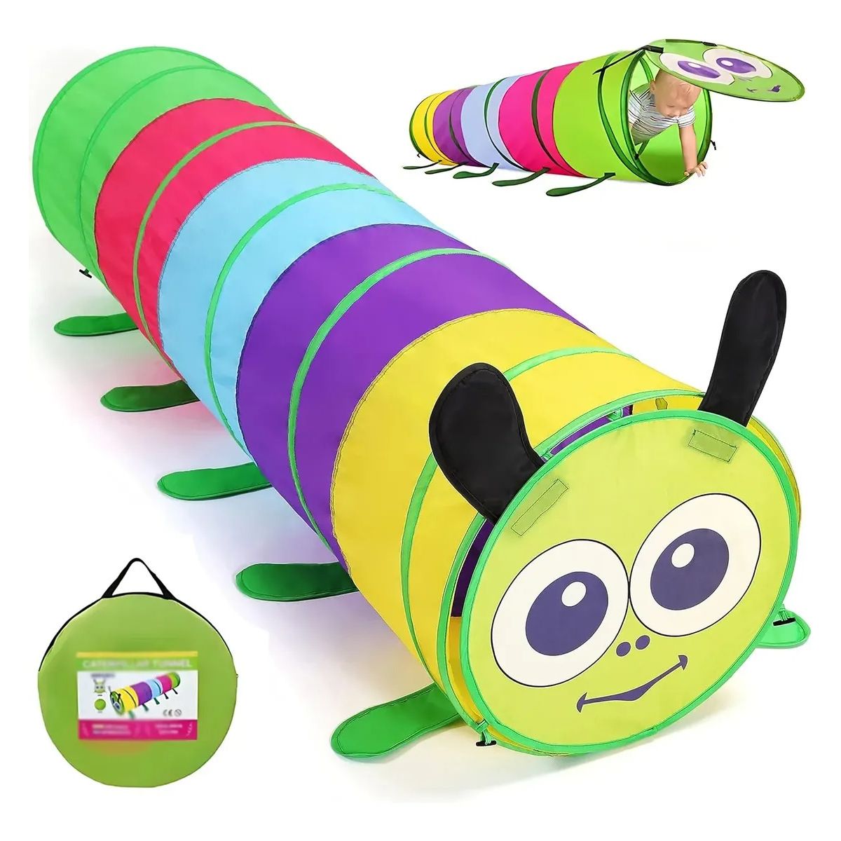 GENERICO - Tunel Plegable Para Bebé Juguete 180cm