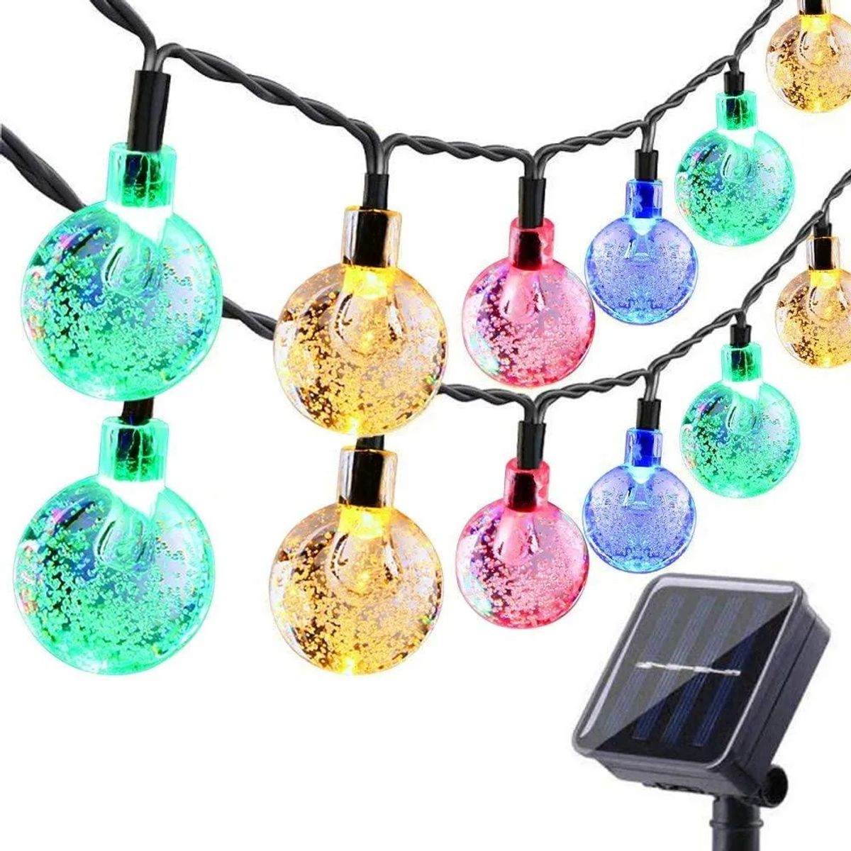 GENERICO - Luces Solares Navidad Guirnalda 7 Metros 50 Led