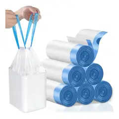 GENERICO - Bolsa De Basura Con Cordón Para Papelero 50x55 Cms 20 Unid