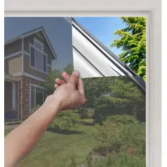 KUANGYE - 1Mx10M Vinilo Ventana Privacidad Efecto Espejo,Anti UV Solar,Termica Película para Ventanas