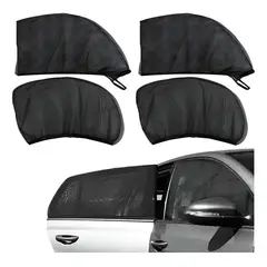 KUANGYE - 4 Lateral Ventana Cubre Sol Automotiv Cortains Parasol Coche